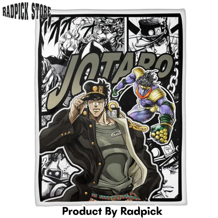 Jotaro kujo blanket custom jjba anime  rp0153527